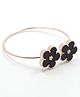 Pihoo Floral Detailed Adjustable Bracelet - Black