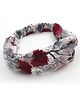 Pihoo Floral Embroidered Headband - Pink