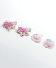 Pihoo Set Of 2 Unicorn & Hat Applique Sequins Detailed Hair Clips - Pink