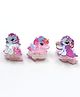 Pihoo Set Of 3 Unicorn Designed Hair Clips - Pink