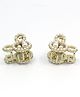 Pihoo Pearls Embellished Claw Clips - Golden