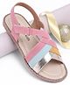 Pine Kids Solid Colour Velcro Closure Sandals - Pink