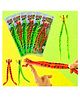 Birthday Popper 6 Pcs Stretchy Finger Slingshot Frogs as Birthday Return Gift for Kids - Assorted Colorful Flying Stretch Realistic Frog Toy | Stress Relief | Funny Prank Toy for Boys Girls, Adults