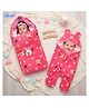 Bubzii Bedding Set Sleeping Bag & Hooded Wrapper Combo Set Soft Hooded Wearable Blanket Cum Wrapper 3-in-1 Baby Sleeping Bag with Swaddle Wrapper New Born Gifting Option