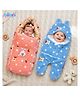 Bubzii Bedding Set Sleeping Bag & Hooded Wrapper Combo Set Soft Hooded Wearable Blanket Cum Wrapper 3-in-1 Baby Sleeping Bag with Swaddle Wrapper New Born Gifting Option