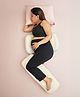 Frido Maternity Pillow Bundle |Full Body Pregnancy Pillow for Back, Belly, Leg & Bum Support | Adjustable Butterfly Design | Travel-Friendly Cuddle Pillow |Hypoallergenic Organic Cotton Cover, Blue