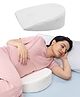 Frido Maternity Wedge Pillow | Memory Foam Pregnancy & Postpartum Support for Side Sleeping | Multi-Use Belly, Back, Leg Support For Pressure Relief | Cooling Bamboo Cover (Off White)