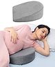 Frido Maternity Wedge Pillow | Memory Foam Pregnancy & Postpartum Support for Side Sleeping | Multi-Use Belly, Back, Leg Support For Pressure Relief | Cooling Melange Fabric Cover (Grey)