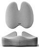 Frido Ultimate Pro Seat Cushion & Posture Corrector Backrest Cushion Combo, Relieves Back, Coccyx Pain, Hi-Per Foam Tech for Orthopedic Support, for Long Sitting Hours on Office/Home Chair, Grey