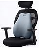 Frido Cloud Backrest Cushion | High-Density Memory Foam | Premium Lumbar Support For Chairs | Durable Back Pillow For Office Chair & Home Use | Breathable & Machine-Washable Cover (Pebble Grey)