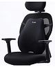 Frido Cloud Backrest Cushion | High-Density Memory Foam | Premium Lumbar Support For Chairs | Durable Back Pillow For Office Chair & Home Use | Breathable & Machine-Washable Cover (Black)