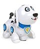 Battery Operated Doggy With Light & Music - Blue & White