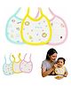Kidology Cotton Feeding Apron Bibs Set of 3 | Spill Resistant & Fast-Dry Baby Bibs for 6 - 36 Months