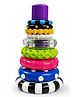 Kidology Baby Ring Stacker Toy with Rattle 9 Pieces Montessori Learning Set (6+ Months)