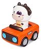 Kidology Press & Go Animal Car Toy for Toddlers (Orange)