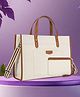 Womanix Canvas Laptop Tote Bag, 14 Inch laptop Tote Bag,Handbag for Travel, Business, Office, Casual Use (Beige Tan) 0042 BG TN
