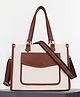 Womanix Tote Bag front pocket Canvas Bag 12 inch laptop Work Shoulder Bags Casual small Briefcase Handbag for Travel, Office, College (0044) 0044 BG TN