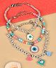 Asthetika Set of 3 Evil Eye Charm Bracelets - Blue