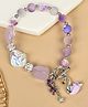 Asthetika Swan Charm Bracelet - Purple