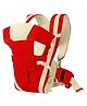 AEREX Adjustable Baby Carrier 4-in-1 Infant Carrier Baby Carry Sling Carrier for 3 to 3 Years Baby Honeycomb Kangaroo Bag Toddler Carrier Body Holder Backpack (Red)