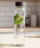 STOR 750 ml Borosilicate Glass Bottle | Heat-resistant glass with Acacia wood lid