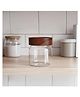 STOR Rustik Borosilicate Glass Storage Jar Heat-Resistant Glass With Acacia Wood Lid