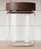 STOR Rustik Borosilicate Glass Storage Jar 900ml | Heat-resistant glass with Acacia wood lid