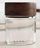 STOR Rustik Borosilicate Glass Storage Jar 75ml | Heat-resistant glass with Acacia wood lid