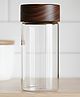 STOR Rustik Borosilicate Glass Storage Jar 120ml | Heat-resistant glass with Acacia wood lid