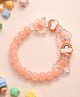 Little Tresses Rainbow & Butterfly Designed Beads Embellished Bracelet - Peach
