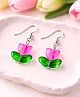 Little Tresses Tulip Detailed Earrings - Pink