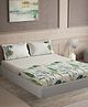 DDecor Maxima Collection 100% Cotton Contemporary 180TC Super King Flat Bedsheet with 2 Pillow Covers - Green