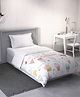 DDecor Little Brats Kids Collection 100% Cotton Graphic 144TC Reversible AC Room Single Quilt - Pink