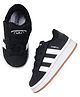 ADIDAS KIDS Lace Up Sneakers with Stripes - Black & White