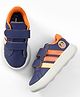 ADIDAS KIDS Velcro Closure Sneakers with Stripes - Blue & Orange