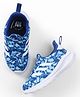 ADIDAS KIDS Slip On Casual Shoes with Dino Print & Stripes - Blue & White