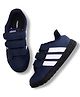 ADIDAS KIDS Velcro Closure Striped Sneaker - Navy Blue