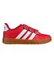 ADIDAS KIDS Velcro Closure Sneaker With Stripes - Red