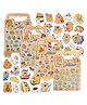 FunBlast Cute Capybara 3D Self-Adhesive Stickers for Decoration  4 Sheets, 100+ Stickers (Multicolor)