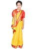Itsmycostume Bengali Saree Costume Set - Yellow