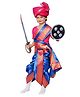 Itsmycostume Jansi Ki Rani Laxmi Bai Fancy Dress Costume - Blue