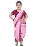 Itsmycostume Ready To Wear Marathi Lavni Fancy Dress Costume - Pink