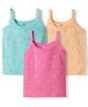 Zero Sinker Knit Sleeveless Printed Slips Pack of 3 - Multicolor