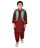 Itsmycostume Silk Full Sleeves Traditional Kashmiri Fancy Dress Costume Set - Maroon