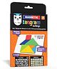 Play Panda Magnetic Tangram Puzzle Building Solve 50 Puzzles using Magnetic Shapes - Multicolor