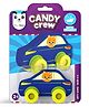 Play Panda Candy Crew Floating Bath Toy Car Fun Water Adventure Finky Fox - Blue