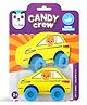 Play Panda Candy Crew Floating Bath Toy Car Fun Water Adventure Finky Fox - Yellow