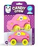 Play Panda Candy Crew Floating Bath Toy Car Fun Water Adventure Rabbit - Pink