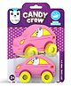 Play Panda Candy Crew Floating Bath Toy Car Fun Water Adventure Danny Dog - Pink