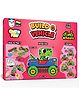 Play Panda Build A Vehicle Colour & Play Dino Wheels 21 Plastic Parts, 12 Sketch Pens & 6 Vehicle Designs - Multicolor